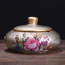 JINGHENG 가정용 사무실용 업소용 도자기 재떨이 빅사이즈 뚜껑 포함 주문 제작 가능+AGM731, T14-금영문 전체세트