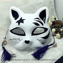 가면 아이디어 el발광 마스크 더우인동일제품 여우 남녀 아기고양이 무도회 비보잉, T09-채색 고양이 Q-단면 구