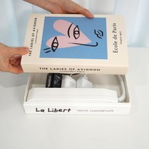 책모양 멀티탭 정리함 콘센트 전선 선정리 가리개 박스 집들이선물 인테리어책, 리버티파리, 1개