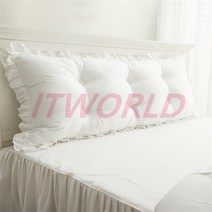 프로방스풍 웜화이트 레이스 침대쿠션, 08 도트 도트