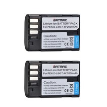 견고한 Batmax 2600mAh D-LI90 D + 디지털 벽 펜탁스 K-7 K-5 II 645D K01 K-3 L15, 03 2 battery