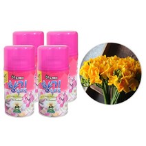 산도깨비 향기속으로 자동분사 방향제 리필 후리지아 290ml 4P, 4개, 꽃향