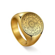 Seal of The Seven Archangels Viking Ring Secret Universe Rings for Men Stainless S [C00014891]