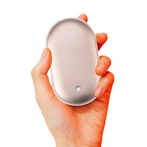 USB 충전식 손난로 보조배터리 휴대용 전기 전자핫팩, 골드(5200mAh)