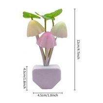 버섯조명 버섯 머쉬룸 간접 집들이 선물 무드등 조명 led 램프 참신 밤 빛 fungus luminaria 램프 3 led 야간 센서 220v water grass 램프, 미국 표준, a