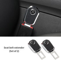 안전벨트클립 쌍용 액티언 코란도 렉스턴 카이론 로디우스 티볼리 무소 체어 용 자동차 안전 벨트 버클 클, 02 2pcs