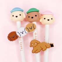[맙소사잡화점] 귀여운 동물 포인트 헤어 집게 핀 / 강아지 고양이 토끼 푸들 말티푸 말티즈 비숑 집게 삔 잔머리 앞머리 집게핀, 강아지세트2