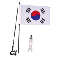 오토바이 자전거 깃발제작 핸들용 뒷바퀴용 깃봉 브라켓 (태극기 증정), 오토바이/자전거 핸들용