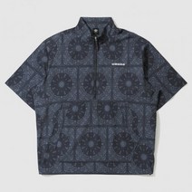 UMBRO 시어서커 반팔 스탠넥 아노락 패턴(UO221CWT52)