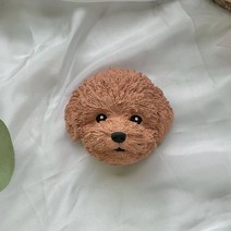푸들/말티푸/말티즈 차량용 석고방향제 디퓨저, 적갈색, 향오일x