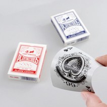 도매팜 1+1 잘 찢어지지 않는 깔끔 일러스트 트럼프카드 마술카드 보드게임, 1개+1개, 블랙