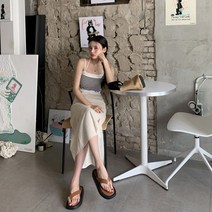 핏앤제이ㅡ저로린 롱 옆트임 스커트