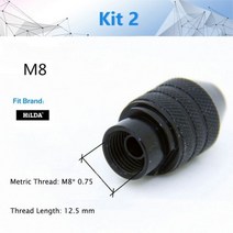 드러멜 드레멜 다용도조각기 Dremel 로타리 공구 및 미니 그라인더 드릴 처크용 M8/M7 척 액세서리 0.5-3.2MM 빠른 비트 스왑 dremel, 카키