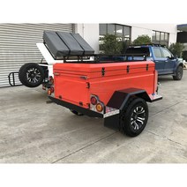 소형트레일러 차박캠핑용품 캠핑트레일러 텐트트레일러, 주황색