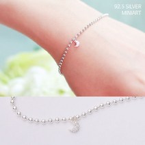 미니아트 [미니아트] 92.5 실버 아기달 체인 팔찌
