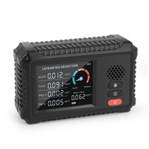 TVOC HCHO PM2.5 디지털 LCD 포름알데히드 기. 휴대용 가정용 공기 에어질 이산화탄소 가스 분석기, 한개옵션0