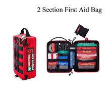 서바이벌 장비 미니 응급 처치 키트 기어 의료 외상 자동차 인명 구조 장비 생존 군사, 02 Bag and Accessories