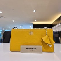 NC경산점 마리끌레르 백화점 정품매장[최애 가성비 갑]독보적인 인기베스트 세련된 글리터 그립감이 좋은 부드러운 고급 천연소가죽 초슬림 여성 브랜드 장지갑