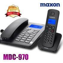 하 맥슨 유무선전화기 MDC-970 또렷하고 선명한 통화품질 스피커폰 기능 5단계 음량조절 기