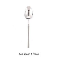 18/10 스테인리스 서양식 식기 나이프 스푼 포크 티스푼 젓가락 세척기 안전 세트, Tea spoon