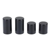 오토바이악세사리 튜닝 할리 여행용 스트리트 글라이드 일렉트라 글라이드로드 킹 용 4Pcs 블랙 크롬 도킹 하드웨어 포인트 커버 세트, black