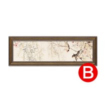 인테리어그림 아메카지스타일 침대머리 현수막 침실 벽 응접실이 있다 소파 기함 식당 뮤럴 화조 유화그림 1368785331, 샴페인액자B-JS수입틀에박힌재질손카고표구함