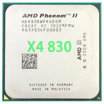 AMD Phenom II X4 830 CPU 프로세서 쿼드 코어 2.8Ghz/ 4M /95W 소켓 AM3 AM2 938 핀