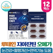 눈건강 루테인 지아잔틴 복합추출물 빌베리 결명자 추출분말 함유 건강기능식품, 30캡슐 x 12박스