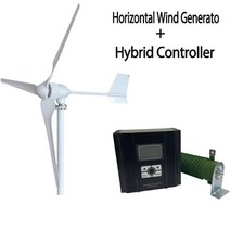 발전기 휴대용발전기 MPPT 컨트롤러 인버터 풍력 발전기 풍력 터빈 완전 세트 무료 에너지 발전기 5KW 6KW 8KW 10KW 24V 48V 96V, 36.48V - With Hybird Controll