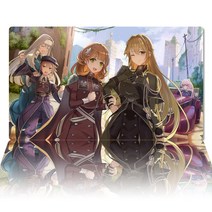유희왕플레이매트 유희왕플레이 매트 엑소시스터 아이린 TCG CCG 보드 트레이딩 카드 애니메이션 마우스 패드 커스텀 데스크 존 가방 60x35cm