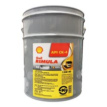 쉘 리무라 R4 L 15W40 20리터 API-CK 중대형 디젤 엔진오일, 1개