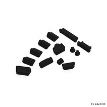 USB 마개 13개 1세트 보호캡 노트북 PC 포트 먼지, 블랙