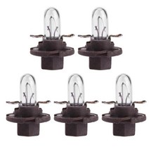 베스파가방 5pcs t5 led 12v 자동차 자동 인테리어 악기 전구 대시 보드 램프, 진한 파랑