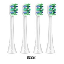 필립스 소니케어 HX3/6/9 시리즈용 전동 칫솔 교체 헤드 소프트 강모 노즐 4 개, [04] BL553