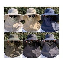 남성 15cm 와이드 썬캡 여름휴가모자 야외모자 자외선모자 챙 골프 차단 햇빛가리개 남자 등산