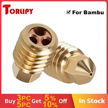 Bambu Lab X1 P1P CHT 노즐 고유량 황동 3D 프린터 X1-Carbon 콤보 핫엔드용 인쇄 헤드 0.4mm 0.6mm 0.8mm, [01] 0.4mm, [01] 1PC