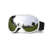 희미몰 겨울 스포츠 스노우 보드 스키 방풍고글 편광 선글라스 안경병용, 화이트 실버