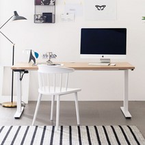 아씨방가구 심플 USB 전동식 높이조절책상 120cm, 색상:USB 높이조절 책상 메이플