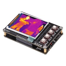 열화상카메라 1.6 인치 TFT 디스플레이 화면 적외선 열 이미 저 센서 AMG8833 휴대용 IR 온도 온도계 이미징 카메라, [02] With Battery