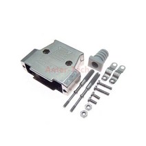 2 개 DB44 암 수 PCB 마운트 직렬 포트 커넥터 솔더 유형 D-Sub 44 핀 3 행 플러그 잭 어댑터, Metal case