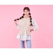 [반에이크오] 앞트임니트 티셔츠 (OA97TOME01Z)