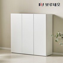 보루네오 BIF [착불]애드 1200 3단 높은 수납장 깊은, 오크&화이트 AD43