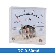 아날로그 차압계 91C4-A 아날로그 전류 패널 미터 DC 50mA 1A 2A 3A 5A 전류계 회로 테스트 테스터 게이지, 15 0-3A