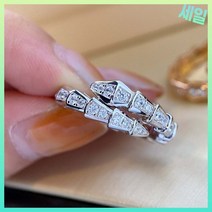 뱀반지 행운 골드 실버 컬러 스네이크 조절 링 웨딩 약혼 쥬얼리