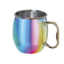 OGGI 모스크바 뮬 스테인리스 스틸 머그컵 591ml, 1개, Holographic