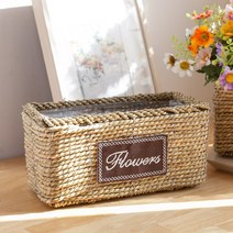 플라워직사각바구니 25x12cm 조화 화분 인테리어 장식 소품 꽃꽂이 FPOTFT