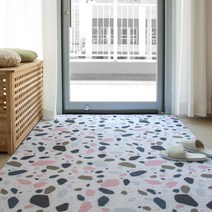 하심 현관코일매트 현관 출입구 신발장 바닥매트 발코니 베란다 다용도실 세탁실 미끄럼방지, 15번10무지화이트(가로폭120cm)