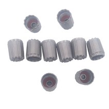 10pcs 자동 자동차 타이어 휠 회색 긴 플라스틱 공기 밸브 스템 캡 커버 교체 인피니티 TPMS25306 자동차 타이어 플라스틱 밸브, type1