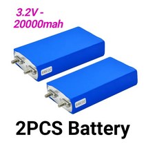 100% 리튬 철 인산염 딥 사이클 배터리 셀 3.2V 20Ah LiFePO4 Diy 12V 24V 36V 48V 태양 에너지 UPS 전원, [02] Black