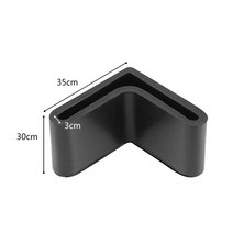 앵글 아이언 고무 커버 L 타입 트라이앵글 상품 선반 피트 가구 테이블 의자 발 다리 패드 바닥 보호, 1PC 35x35x3mm